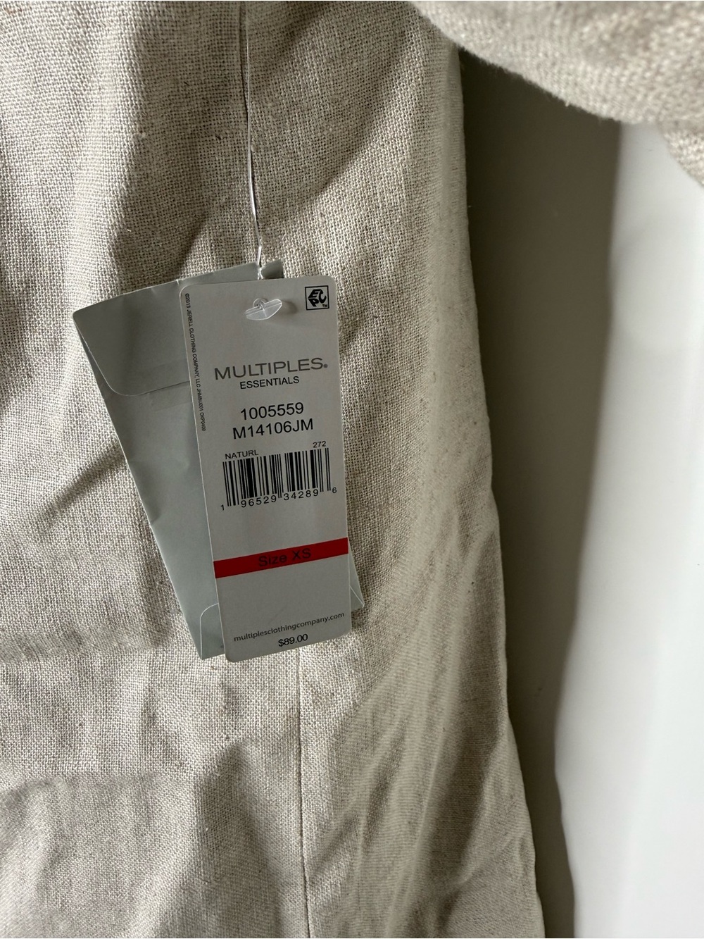 Multiples Cream Ruffle-Cuff Button Front Coat - Picture 2 of 7